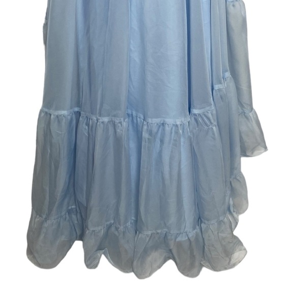 Mac Duggal Ruffle Tiered Cut-Out Chiffon Gown - Picture 5 of 16